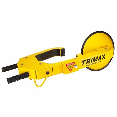 Trimax Locks Ultra-Max Adjustable Wheel Lock with Heavy Steel Disc Covers (Yellow) - TWL100